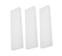 EXAOMBLE 3pcs Portable Tongue Storage Box Set Lightweight Travel Tongue Cleaner Case Sturdy Plastic Holder for Outdoor Hygiene