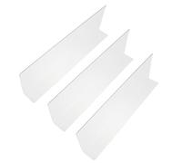 EXAOMBLE 3pcs PVC Shelf Dividers Thick Plastic Side Splitters for Supermarket Commodity Organization Store Racks Non-yellowing Practical Storage