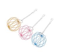 EXAOMBLE 3pcs Rabbit Treats Hay Feeder Ball for Rabbits Hamsters Grass Ball Feeder Random Color