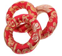EXAOMBLE 3pcs Red Singing Bowl Cushions Made of Cotton Cloth with Vintage Circle Design, Practical to Use and Fix Singing Bowl, for Meditation and Sound Therapy Accessories