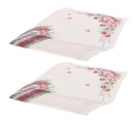 EXAOMBLE 4 Bags of Floral Party Napkins Paper Napkins Colourful Pattern 20 Sheets Each Disposable Paper for Showers and Family Reunions