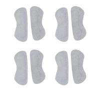 EXAOMBLE 4 Pairs Leather and Flannelette Heel Cushion Pads Anti-Slip Heel Inserts, Prevent Feet from Slipping and Not Easy to Fall, for Daily Shoe Comfort and Blister Prevention