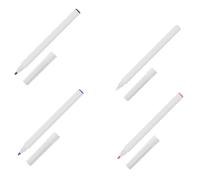 EXAOMBLE 4 Pcs White Tattoos Markers with Fine Point Tips, Comfortable Plastic Tattooing Pens for Lip and Eyebrow Use, for Tattoos Salon Beginners and Artists