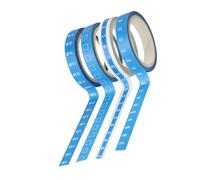 EXAOMBLE 4 Rolls Washi Tape Set for Office Planning Blue Base Masking Tape for Management Scrapbooking Journaling DIY Crafts Easy Peel Decorative and Functional