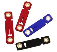 EXAOMBLE 4 Sets Suede Bird Foot Protector Rings Parrot Leg Bands Opening Design for Budgerigar Cockatiel Lovebird, Multi-Color Soft Bird Supplies for Leg Identification and Protection