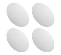 EXAOMBLE 40cm Circular Panels Round Canvas Boards for Painting 4pcs for Home Decor and Learning Suitable for Beginners and Seasoned Artists