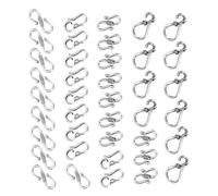 EXAOMBLE 40pcs Tibetan Silver Alloy S Hook Clasps for Jewelry Making Versatile Bracelet and Necklace Connectors Creative Design for DIY Craft Projects
