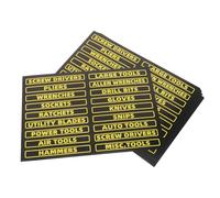 EXAOMBLE 40pcs Tool Organizer Labels Toolbox Stickers and Decals 8.07x5.51x0.04in Removable Wear-Resistant Paper Bright Retro Style for Tool Chest Drawers and Socket Wrenches