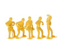 EXAOMBLE 45pcs Miniature Engineering Worker Figures Model Plastic Construction Doll Set for Realistic Tiny People for Imaginative Play and Educational Fun