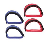 EXAOMBLE 4pcs Adjustable Bike Pedal Straps for Adults, Non-slip Nylon Toe Straps with Hook and Loop Fastener, Universal Compatibility for Bike Pedals, for Indoor Fitness Equipment