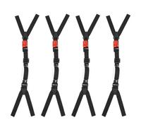 EXAOMBLE 4pcs Adjustable Hard Hat Chin Strap with Cushioned Jaw Support Safety Band for Construction Cycling Climbing Workers Compatible with Industrial Helmets