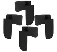 EXAOMBLE 4pcs Clarinet Finger Rests Silicone Thumb Cushions Easy to Use Sore Thumbs Lightweight Black Clarinet Instrument Accessories for Beginners