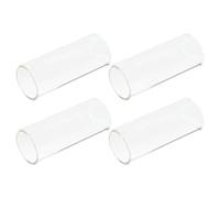 EXAOMBLE 4pcs Glass Guitar Slides for Beginners and Professionals, 2.36 Inch Long Tone Enhancers with Crystal Sound for String Instruments and Bass, for Slide Guitar Techniques and Blues