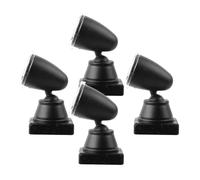 EXAOMBLE 4Pcs Green Mini Signal Light Model Set for Train Layouts, DIY Sand Table Railroad Simulation Lights, Small Landscape Spotlight for Model Railways and Miniature Scenes