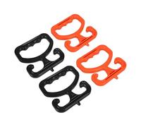 EXAOMBLE 4pcs Grocery Bag Holder Multi Bag Carrier Lightweight Plastic Bucket Carrying Handle 6.69x5.12x0.39in Versatile Utility for Shopping and Moving