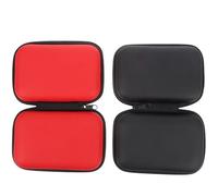 EXAOMBLE 4pcs Guitar Pick Holder Zipper Storage Box Organizer Case with Mesh Pocket for Guitar Ukulele Accessories Lightweight Portable Container