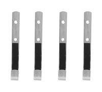 EXAOMBLE 4pcs Heavy Duty Carbon Steel Horizontal Wall Mount Holder with Soft Foam Padding, Effortless Modular Installation for Indoor Collection Display and Studios Storage