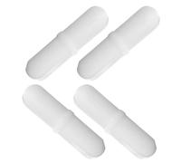 EXAOMBLE 4Pcs Magnetic Stirrer Bar Set White PP Stir Rods for Laboratory Use and Automatic Coffee Mug Mixing