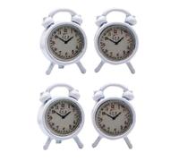 EXAOMBLE 4pcs Miniature Clock Model Creative Dollhouse Decoration Play House Ornament Imagination and Cognitive Skills for Boys and Girls Room and Miniature Scenes