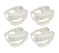 EXAOMBLE 4pcs Plastic Pigeon Holder Stable Design for Quick Application, Bird Fixed Mount Suitable for Daily Management outside Lofts, Racing Pigeon Feeding Accessory