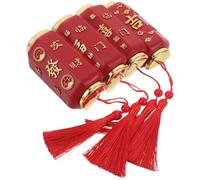 EXAOMBLE 4pcs Red Lantern Bottle Opener Fridge Magnet with Comfortable Grip and Magnetic Hold, Festive Chinese New Year Kitchen Decor for Refrigerator Decoration and Traveling in 2026