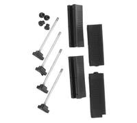 EXAOMBLE 4pcs Retractable Barrier Strap End Replacement for Plastic Stanchion Belt Heads Quick Setup Retractable Door Barrier Belt End for Commercial Public Event Safety Management