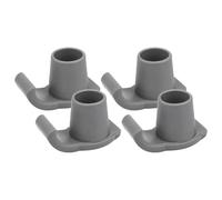 EXAOMBLE 4Pcs Walker Ski Glides Slip Sliders for Walker Feet Lightweight Durable Walker Accessories Fits Poles for Smooth Mobility Various Surfaces