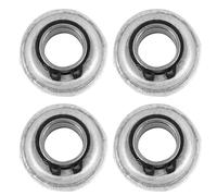 EXAOMBLE 4pcs Wheelchair Bearing Set for Front Wheel Fork Steel Round Bearings Replacement Parts for Manual Wheelchair Rollators and Walkers