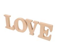 EXAOMBLE 4pcs Wooden English Alphabet Ornaments DIY Graffiti Coloring Craft Decorative Letters for Household Party Decoration Desk Decor Table Decor