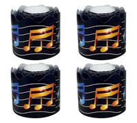 EXAOMBLE 4rolls Pastel Musical Notes Decorative Strip Non-adhesive Paper Border for Choir Notice Board Edge Trim Bulletin Board Strip for Music Classroom Display