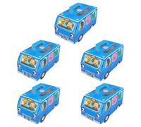 EXAOMBLE 5 Pcs Shaped Paper Candy Storage Boxes with Safe to Use Material and Creative Stylish Design, for Birthday Party Goodies and New Year's Party