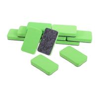 EXAOMBLE 50 Pcs Mini Whiteboard Erasers Green Felt Dry Erase Board Cleaner for Teachers Office Classroom School Use Chalkboard Eraser for Home