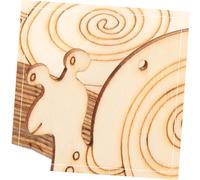 EXAOMBLE 50 Sets Snail Shape Unfinished Wooden Cutouts with Hanging for DIY Painting Crafts and Home Decoration Includes Natural Wood Slices and Ropes for Creative Hand-Painted Art Projects
