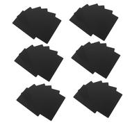EXAOMBLE 50pcs Black Matte Aluminum Metal Name Cards for Laser Engraving Sublimation Business Cards Smooth Surface for Custom Printing and Professional Use