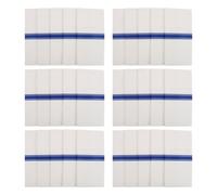 EXAOMBLE 50pcs Disposable Dinner Napkins Built-in Flatware Pocket Prefolded White Virgin Wood Pulp Paper Elegant Blue Print Luxurious Style for Stylish Celebrations and Hotels