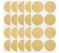 EXAOMBLE 50pcs Gold Scratch Off Labels Round Adhesive DIY Stickers for Party Games Prize Reveal Easy Peel and Stick Scratch Cards for Scrapbook Wedding Gender Clues Interactive Fun