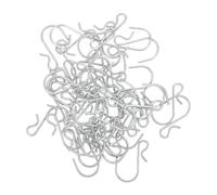 EXAOMBLE 50pcs Iron S Shape Clip Type Hanging Hooks for DIY Craft with Easy Hanging and Sturdy Design Assorted Color Small Utility Hooks for Home Storage and Organisation