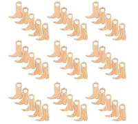 EXAOMBLE 50pcs Mini Wooden Cowboy Boots Cutouts for DIY Crafts and Wedding Decorations, Lightweight Easy Hanging Party Ornaments, Creative Small Boot Shapes for Elegant Crafting