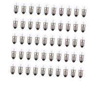 EXAOMBLE 50pcs Miniature Screw Base Small Light Bulbs for Science Experiments and Electricity Kits Compact Lightweight Design for Student Electronics Learning and Circuit Testing