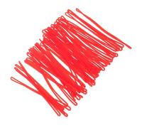EXAOMBLE 50pcs PVC Plastic Loop Straps for Luggage Tags, Reusable Baggage Identification Straps with Seamfree Design, 6.7 Inches Long, Secure Boarding Pass Holders for Airport Gate