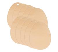 EXAOMBLE 50pcs Rustic Egg-Shaped Wood Slices for DIY Crafts Unfinished Smooth Wooden Cutouts for Handmade Decor for Easter Valentine S Day and Creative Art Projects