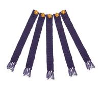 EXAOMBLE 5Pcs Adjustable Mini Knitted Scarves for Dolls Kawaii Tiny Woolen Doll Accessories Navy Blue Mini House Craft Supplies for DIY Clothes and Decorations
