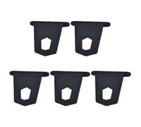 EXAOMBLE 5pcs Black Rubber Rv Awning Hooks Sturdy and Easy to Use Hanging Hooks for Awning Strip Channels for Camping and Traveling