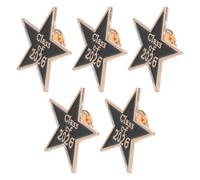 EXAOMBLE 5pcs Graduation Brooch Set Featuring Elegant Graduation Cap Design with Vibrant Colour and Zinc Alloy Craftsmanship in 2025 and 2026 Random Color