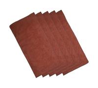 EXAOMBLE 5pcs Guinea Pig Blankets Washable Small Pet Cage Liners Soft Fleece Mats 30x40cm Brown for Guinea Pig, Hamster, Hedgehog Bedding and Pet Sleeping Pads