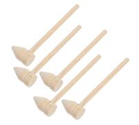EXAOMBLE 5pcs Kids Wooden Hammer Toy Set Multi-Functional Miniature Mallets for Building Archaeology and Role-Playing Handheld Construction Tools for Toddlers