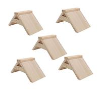EXAOMBLE 5pcs Wooden Perch Stand for Birds Bird Stands for Garden Parrot Toys Natural Perches for Budgies Pigeon Supplies Parrot Accessories