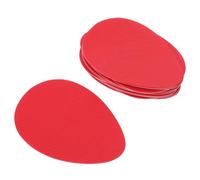 EXAOMBLE 6 Pairs Cushioned Heel Pads High-Heeled Shoe Silicone Sticker for Noise Reduction and Self-Adhesive Sole Protector, Red Silicone Shoe Bottom Cushion for Women’s Footwear