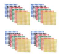 EXAOMBLE 60 Sheets Round Stickers Color Coding Labels for Book Classification Office and Classroom Organization with Self-Adhesive Colored Dot Markers for Notebooks Files and Inventory