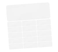 EXAOMBLE 60pcs Magnetic Labels for Shelving Dry Erase Magnetic Strips Name Tags Dry Wipe Bus Driver Essentials Magnet Name Tags White
